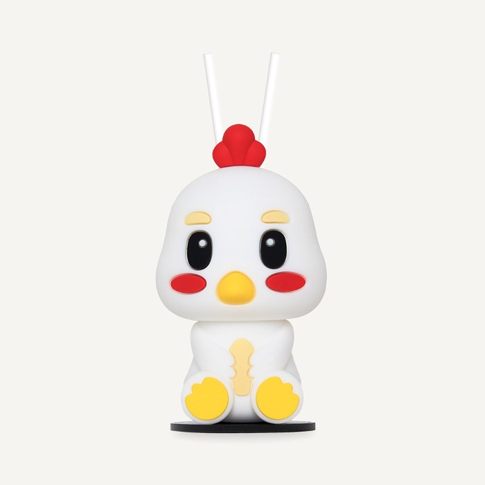 허브타임 차량용 방향제 12간지 캐릭터 디퓨저 레드프룻 꼬꼬(닭)